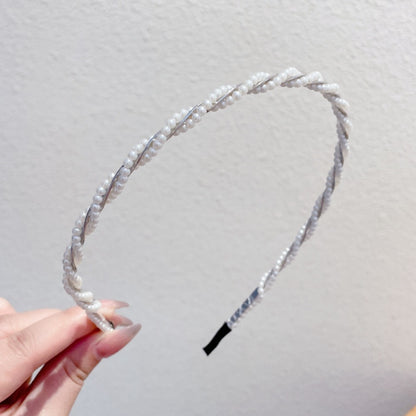 Headband for Women - Pearl Hair Bands 10pcs Set Elegant Imitation Pearl Hair Ties Mixed Styles - product detail view 29