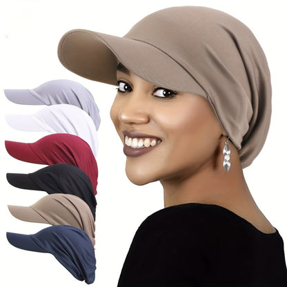 Headscarf - for Women Wide Brim Elastic Floral Pattern Head Wrap Outdoor Sun - product detail view 2