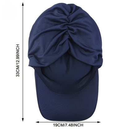 Headscarf - for Women Wide Brim Elastic Floral Pattern Head Wrap Outdoor Sun - product detail view 8