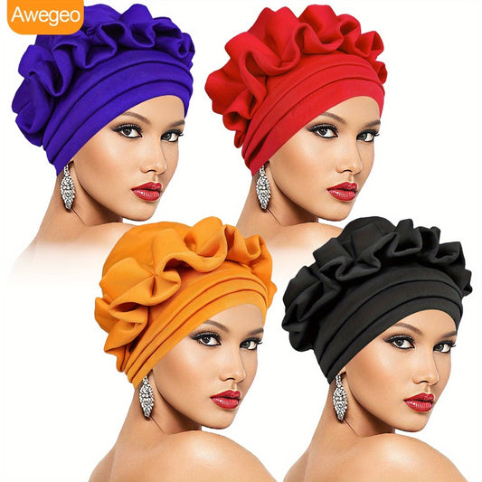 Headwrap - Turban 4-Pack for Women Fashion Head Wrap Scarf Elegant Versatile Hair - main product view