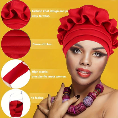 Headwrap - Turban 4-Pack for Women Fashion Head Wrap Scarf Elegant Versatile Hair - product detail view 3
