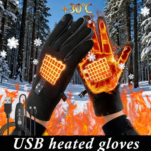 Heated Gloves - Electric USB Constant Temperature Intelligent Control 5-Finger Touchscreen - main product view