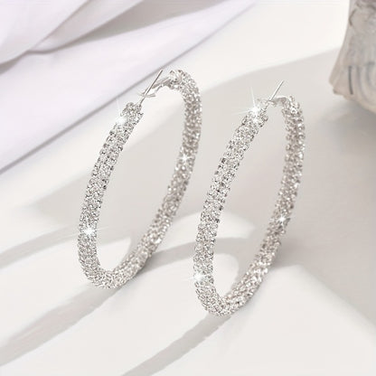 Hoop Earrings for Women - for Chic Lightweight Everyday Casual Statement Fashion Jewelry Elegant - product detail view 3