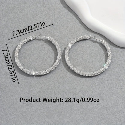 Hoop Earrings for Women - for Chic Lightweight Everyday Casual Statement Fashion Jewelry Elegant - product detail view 4