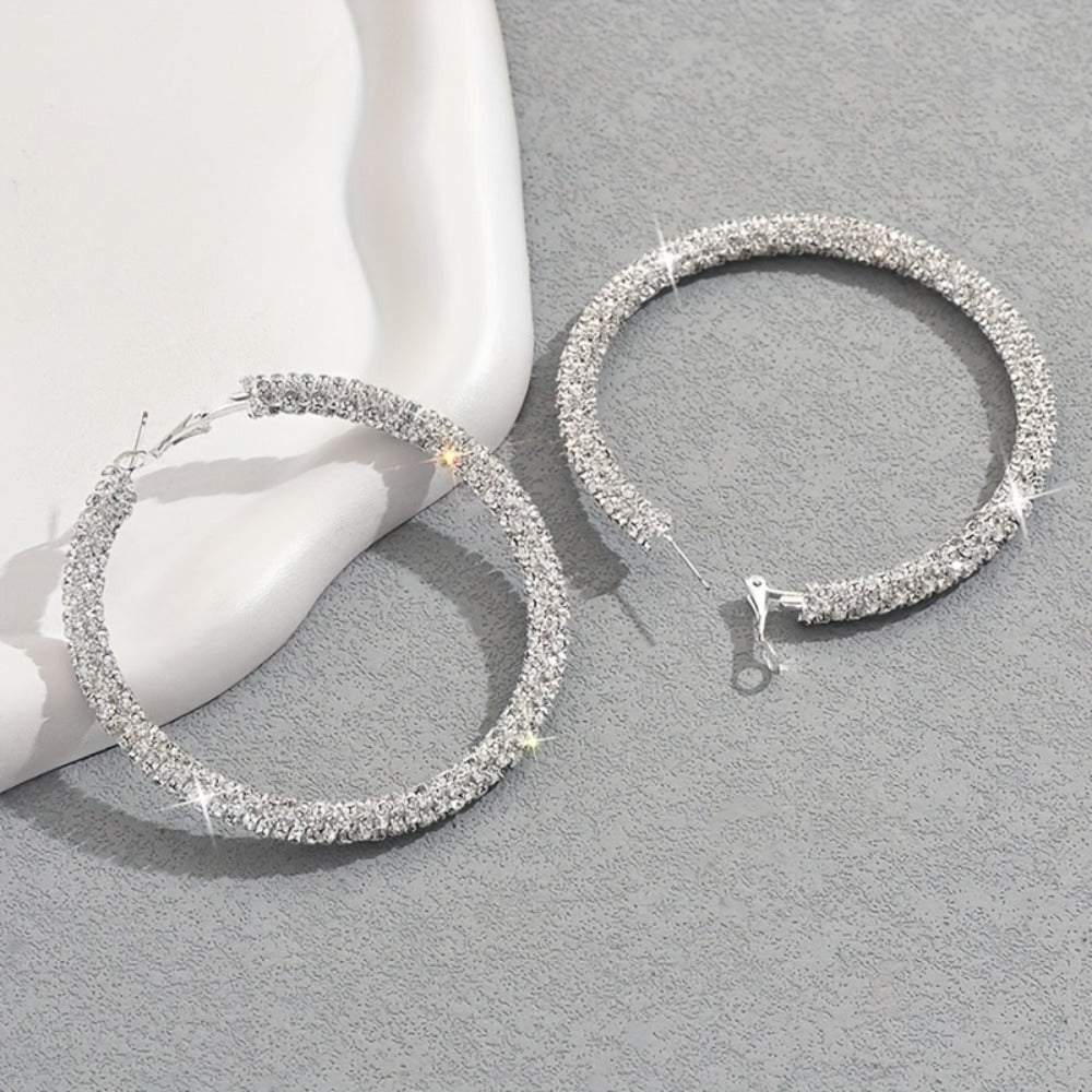 Hoop Earrings for Women - for Chic Lightweight Everyday Casual Statement Fashion Jewelry Elegant - product detail view 6
