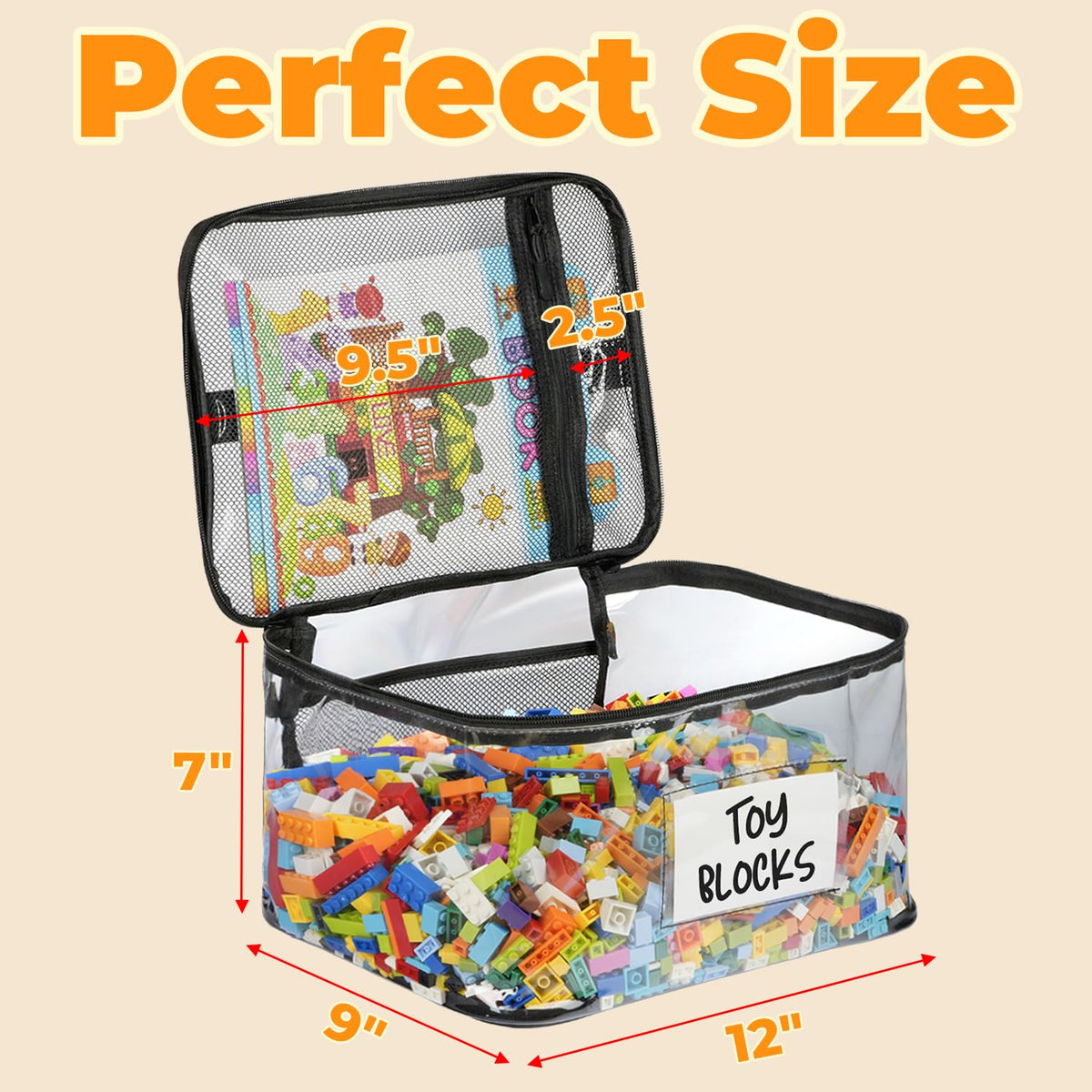 Household Storage Bags - 6-Pack Zippered Clear TPU – view 2