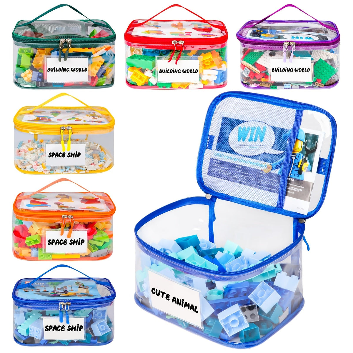 Household Storage Bags - 6-Pack Zippered Clear TPU – view 3