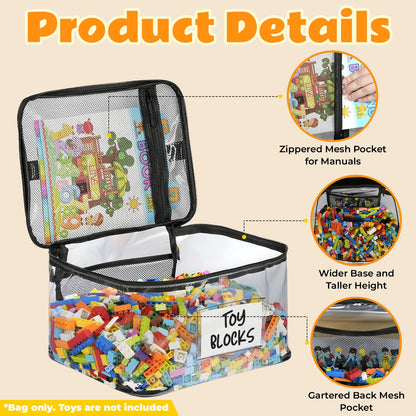 Household Storage Bags - 6-Pack Zippered Clear TPU – view 6