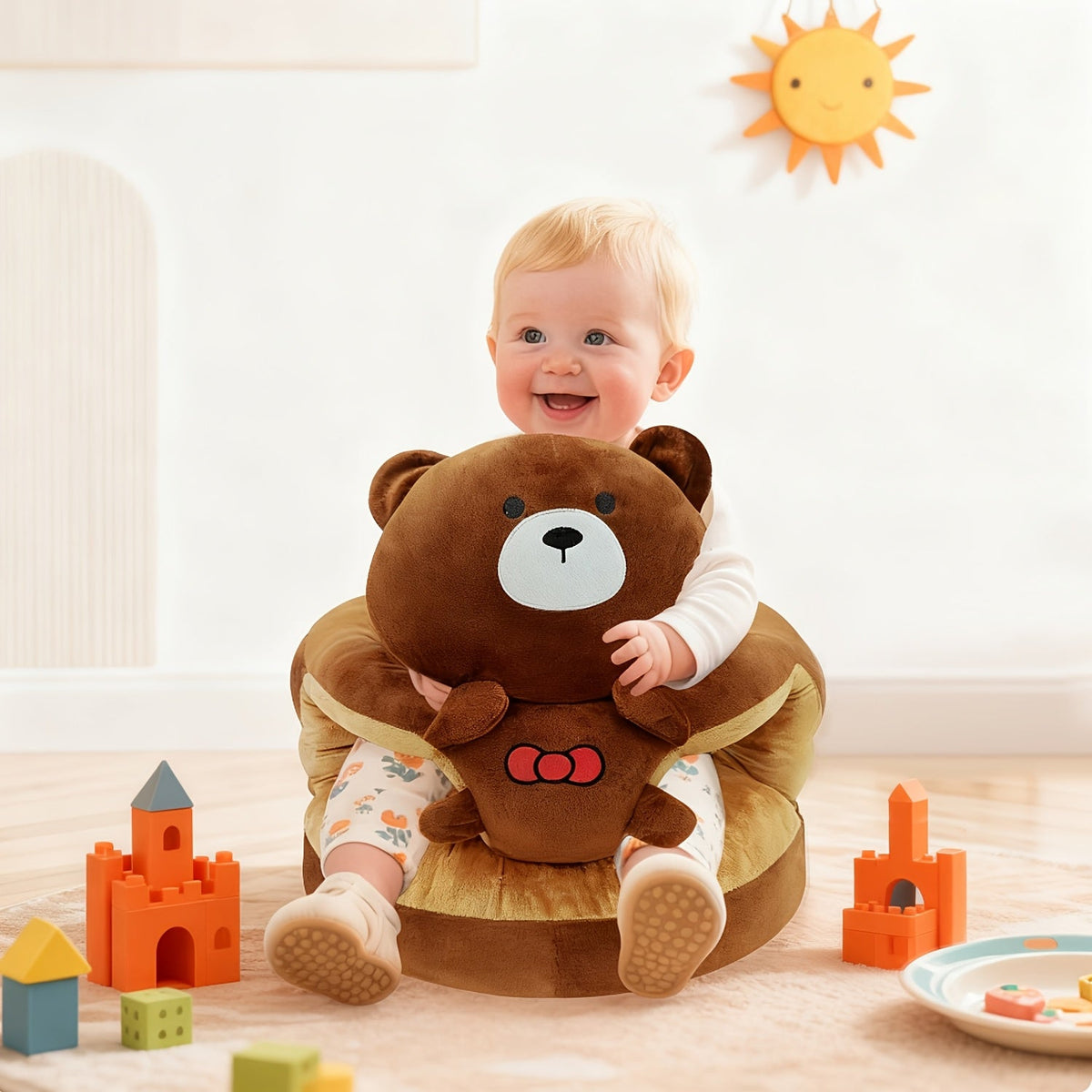 Infant Floor Seat - Plush Back Support Activity Chair – view 2