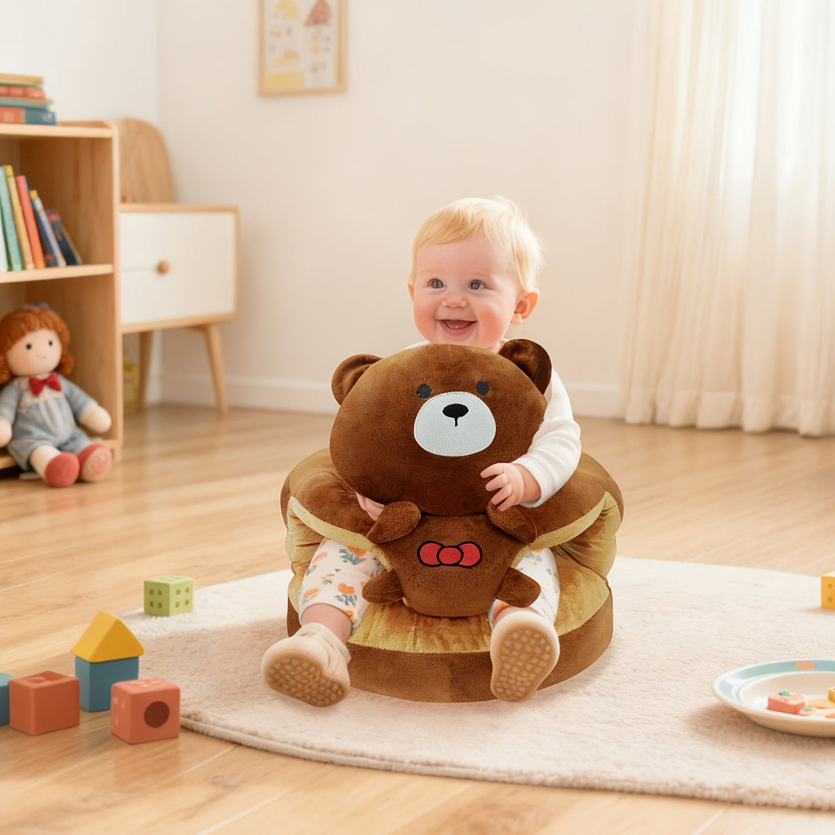 Infant Floor Seat - Plush Back Support Activity Chair – view 4