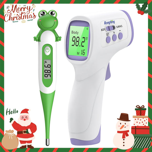 Infrared Forehead Thermometer - LCD Display, Memory and Silent Mode – main product image