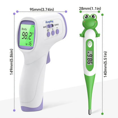 Infrared Forehead Thermometer - LCD Display, Memory and Silent Mode – view 2