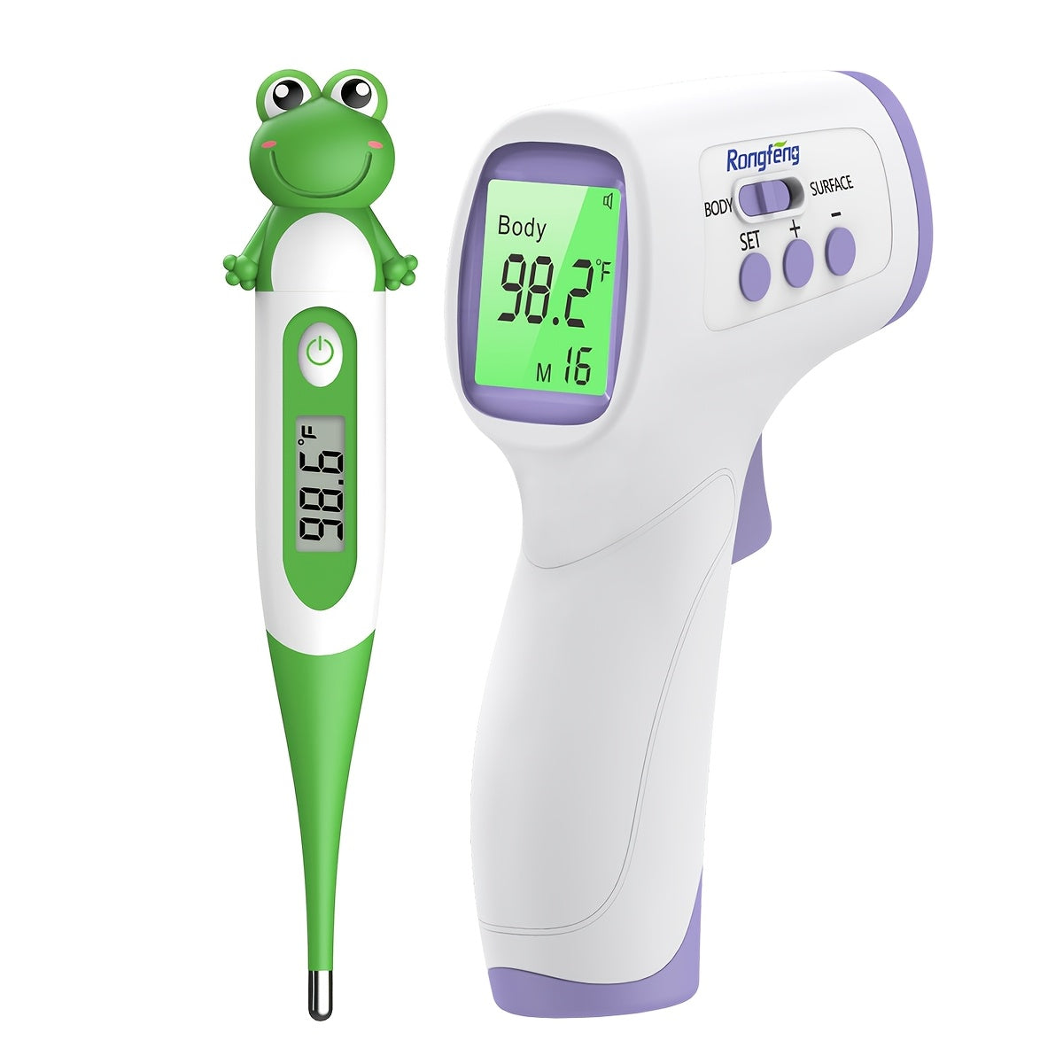 Infrared Forehead Thermometer - LCD Display, Memory and Silent Mode – view 3