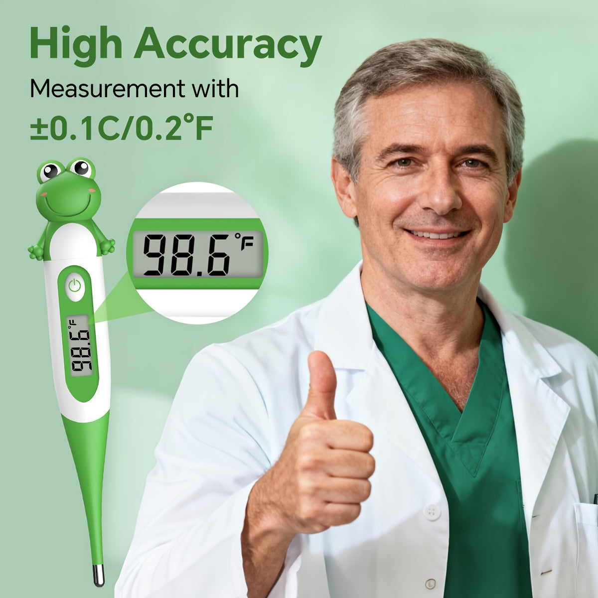 Infrared Forehead Thermometer - LCD Display, Memory and Silent Mode – view 9