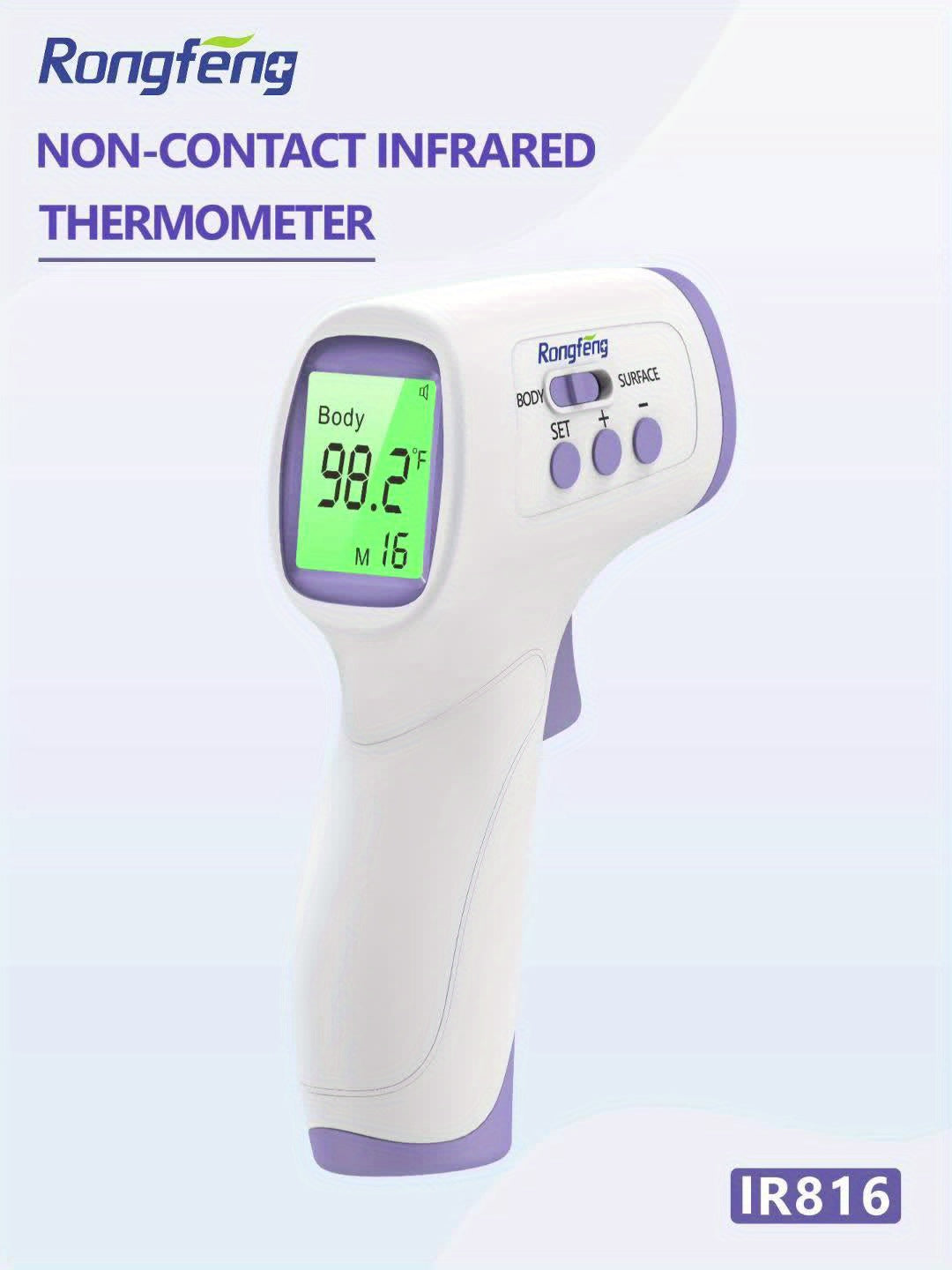 Infrared Forehead Thermometer - LCD Display, Memory and Silent Mode – view 10