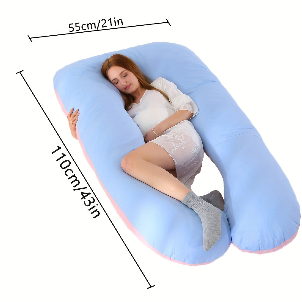J-Shaped Pregnancy Pillow - Full-Body Support with Removable Cover – view 8