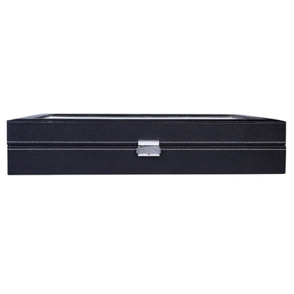 Jewelry Box - Watch 24 Slot Leather Top-Opening Display Case with 24 Compartments, Large - product detail view 8