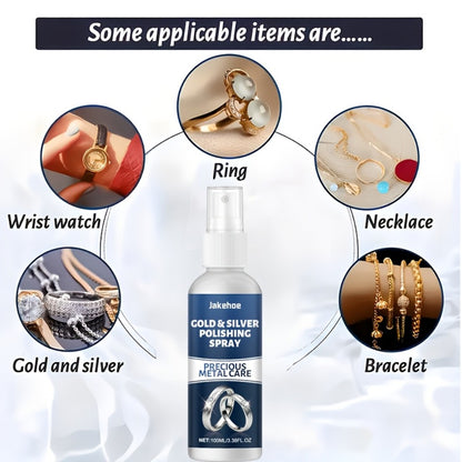 Jewelry Cleaner - Cleaning Spray 100ml High-Grade Anti-Oxidation Polish, Quickly Restores - product detail view 6