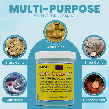 Jewelry Cleaner - Solution 8 fl oz Gold, Silver & Platinum Dip with Cleaning Brush, Strainer - product detail view 4