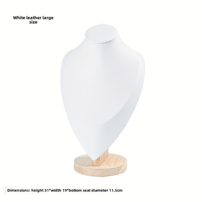 Jewelry Display Stand - Mannequin Neck Portrait Necklace Holder for Home, Boutique & Trade Show - product detail view 10