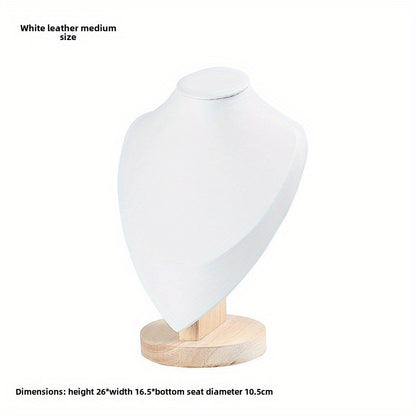 Jewelry Display Stand - Mannequin Neck Portrait Necklace Holder for Home, Boutique & Trade Show - product detail view 26