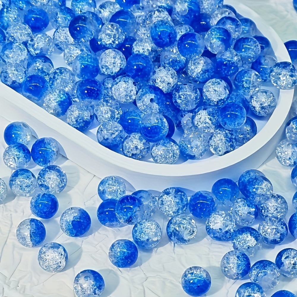 Jewelry Making Beads - Crackle Stone 399 Pcs Set 10mm Assorted Multicolor Round for , Bracelets - product detail view 9