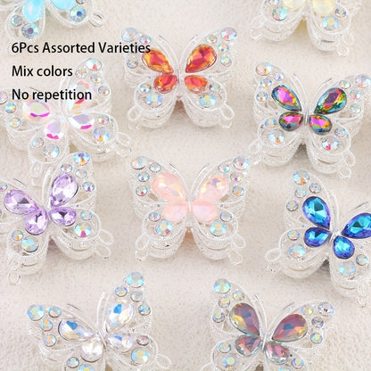 Jewelry Making Charms - Rhinestone Butterfly for Double-Sided Butterfly Beads for Pens, Bracelets - product detail view 3