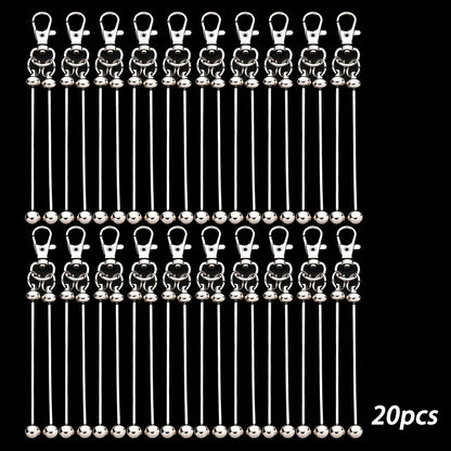 Jewelry Making Kit - Beadable Keychain Blank Bar Set 20pcs DIY Double Bar Key Rings with - product detail view 3
