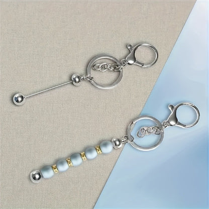 Jewelry Making Kit - Keychain Blanks Beadable Stainless Steel 12 & 24pcs DIY Beaded Keychain - product detail view 16
