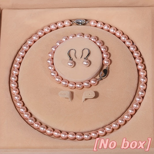 Jewelry Set for Women - Freshwater Pearl for - 925 Sterling Silver Cultured Pearl Necklace - main product view