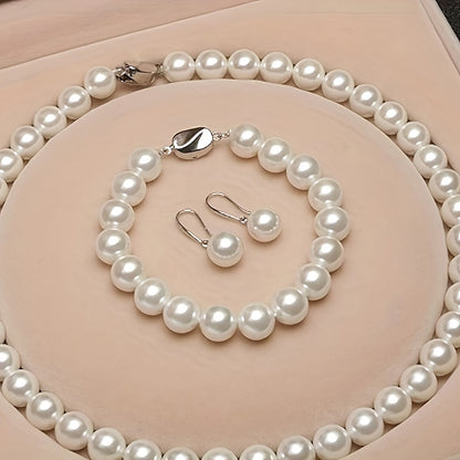 Jewelry Set for Women - Freshwater Pearl for - 925 Sterling Silver Cultured Pearl Necklace - product detail view 10