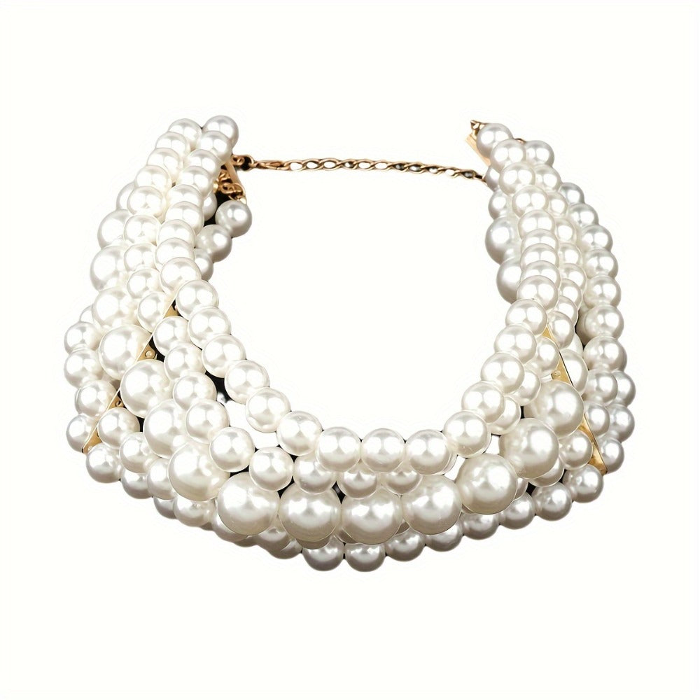Jewelry Set for Women - Layered Necklace and Earrings for - Multi-Layer Metal Chain Necklace with - product detail view 5