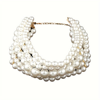 Jewelry Set for Women - Layered Necklace and Earrings for - Multi-Layer Metal Chain Necklace with - product detail view 5