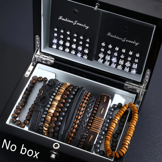 Jewelry Set for Women - Men's Bracelet & Earrings 61 Pieces Minimalist Stylish Mixed Earring - main product view