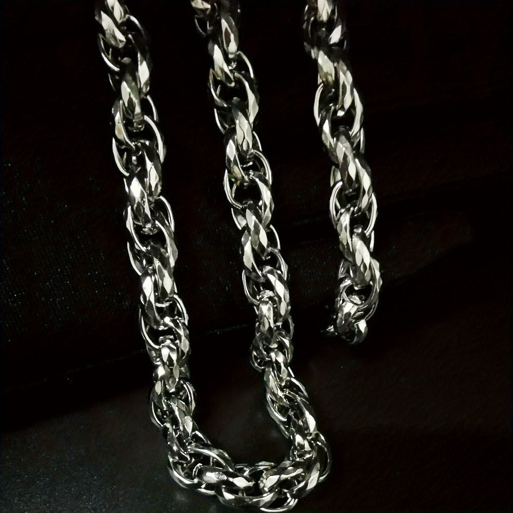 Jewelry Set for Women - Men's Hip Hop Bracelet and Necklace 304 Stainless Steel Retro Fashion 2 - product detail view 14