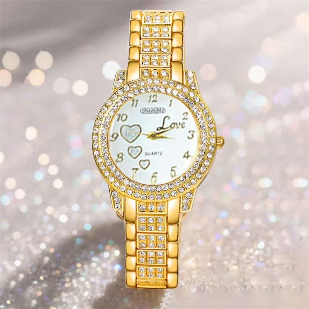Jewelry Set with Watch - Women & 6 Pieces Luxury Ladies Wristwatch with Bracelet, Necklace - product detail view 30