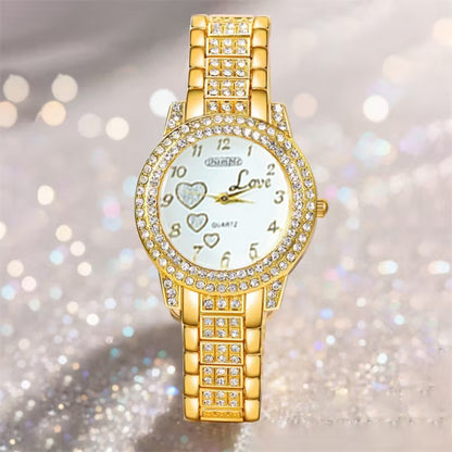 Jewelry Set with Watch - Women & 6 Pieces Luxury Ladies Wristwatch with Bracelet, Necklace - product detail view 30