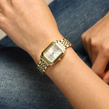 Jewelry Set with Watch - Women 6PCS Luxury Rhinestone Bracelet Ring Necklace Earrings Quartz - product detail view 37