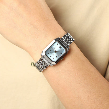 Jewelry Set with Watch - Women 6PCS Luxury Rhinestone Bracelet Ring Necklace Earrings Quartz - product detail view 43