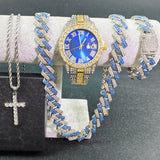 golden&silvery&blue