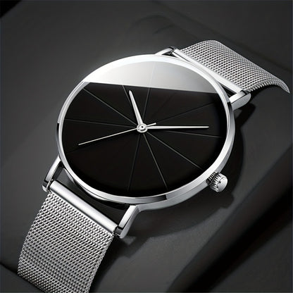 Jewelry Set with Watch - Men's & 4pcs Quartz , Ring, Necklace & Bracelet Fashion Accessory Bundle - product detail view 10