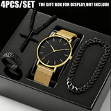 Golden black dial