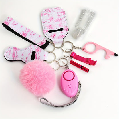 Keychain - Personal Alarm Set 130dB Emergency Siren 10-Piece Women's Self Defense - product detail view 6