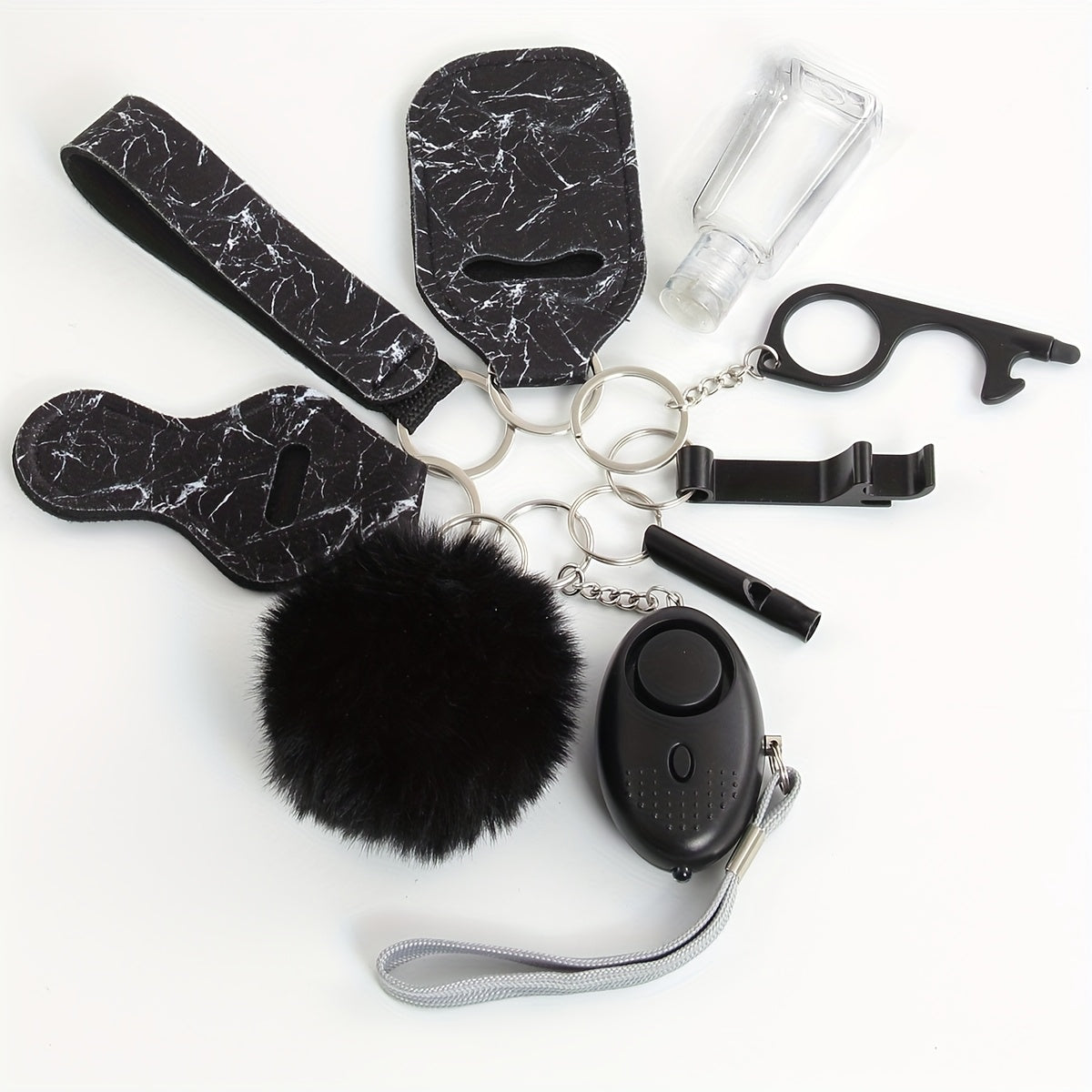 Keychain - Personal Alarm Set 130dB Emergency Siren 10-Piece Women's Self Defense - product detail view 12