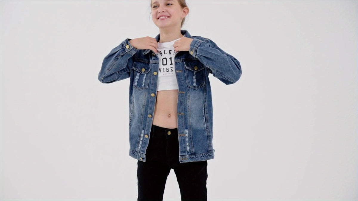 Kids' Coat – Kids' Denim Outerwear – view 8