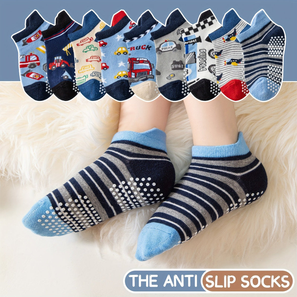 Kids' Cute Print Baby & Kids Socks - 9/18-Pair Options – view 2