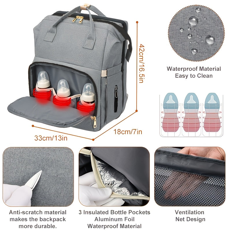 Kids' Everyday Diaper Bag – Black / Gray – view 2