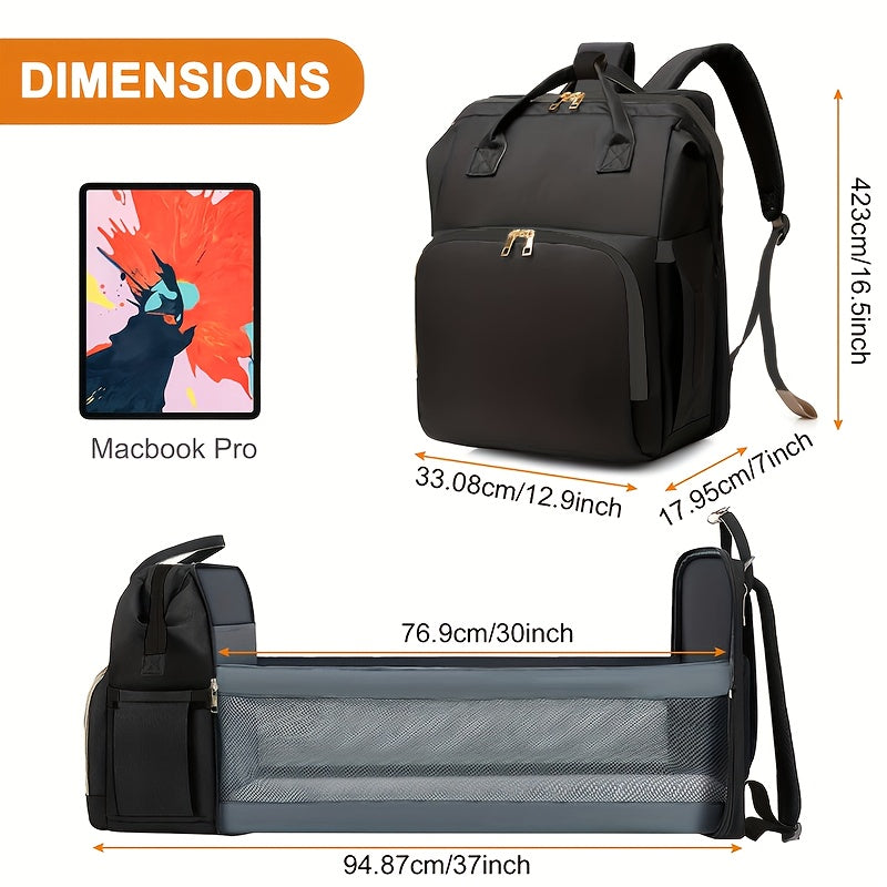 Kids' Everyday Diaper Bag – Black / Gray – view 3