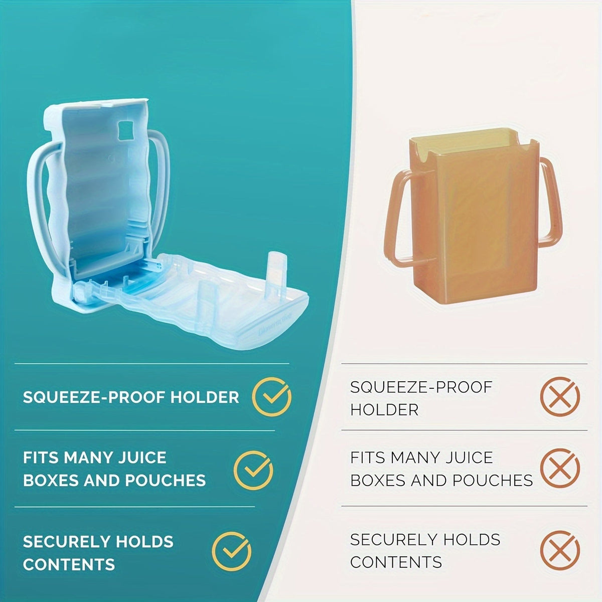 Kids Food Pouch Holder - 2-Pack Anti-Squeeze Stand – view 6