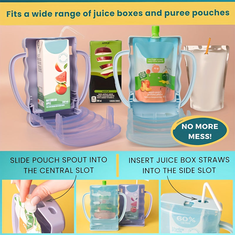 Kids Food Pouch Holder - 2-Pack Anti-Squeeze Stand – view 8